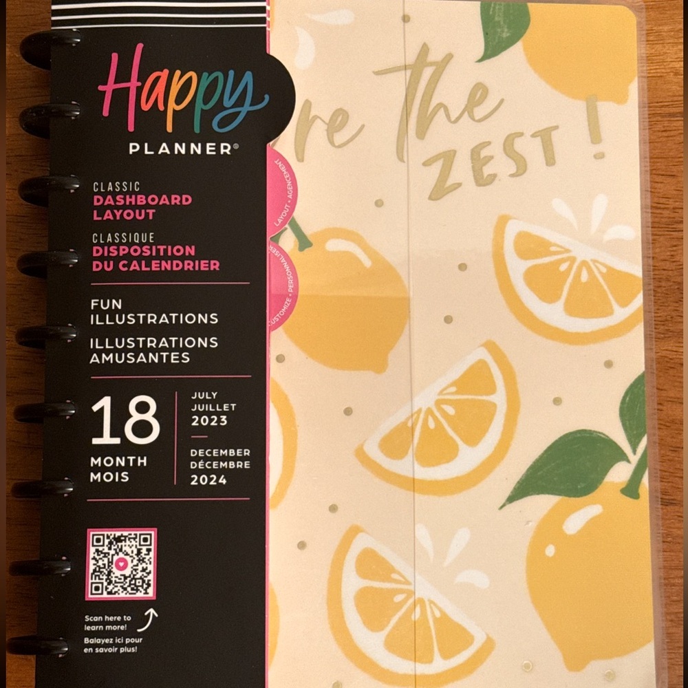 Happy Planner Classic Dashboard - Citrus Delight